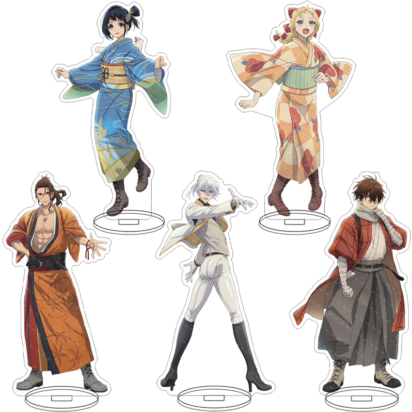 Anime Merchandise Toys - 16CM アニメ スパークス・オブ・トゥモロー ‌ 坂本景八、桃川稲子、三富洋介、リクケンゴのコスプレアクリルスタンドオーナメントギフト