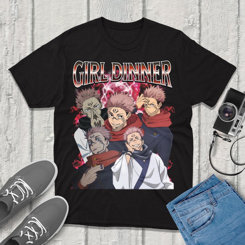 Anime Merchandise For Men - Sukuna Jujutsu-Kaisen Tシャツ ストリートウェア プレミアム品質アパレル fanmerch