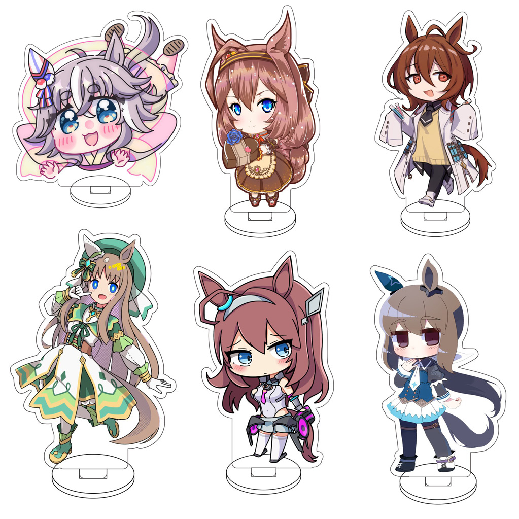 Anime Merchandise Toys - 10 センチメートルアニメウマ娘: プリティーダービー オグリキャップ メジロマックイーン サトノダイヤモンド