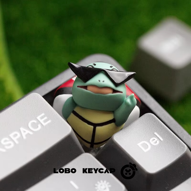 Keycap Artisan Anime - ロボキーキャップ漫画キャラクターシングルカスタム職人キーキャップフシギダネゼニガメかわいいアニメメカニカルキーボード装飾かわいいギフト
