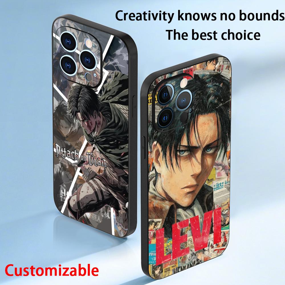 Phone Case Anime - リヴァイ・アッカーマン クールなアニメ男性柄 iPhoneケース iPhone 17 16