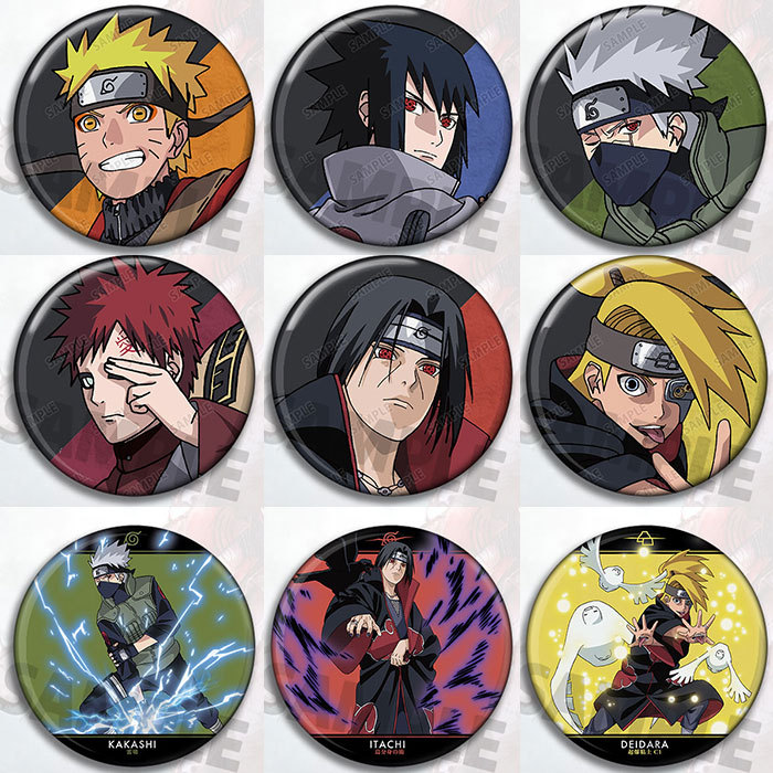 Anime Merchandise Naruto - ナルトアニメバッジピンセットカカシサスケイタチデイダラガアラコスプレアクセサリーグッズファンへのギフト