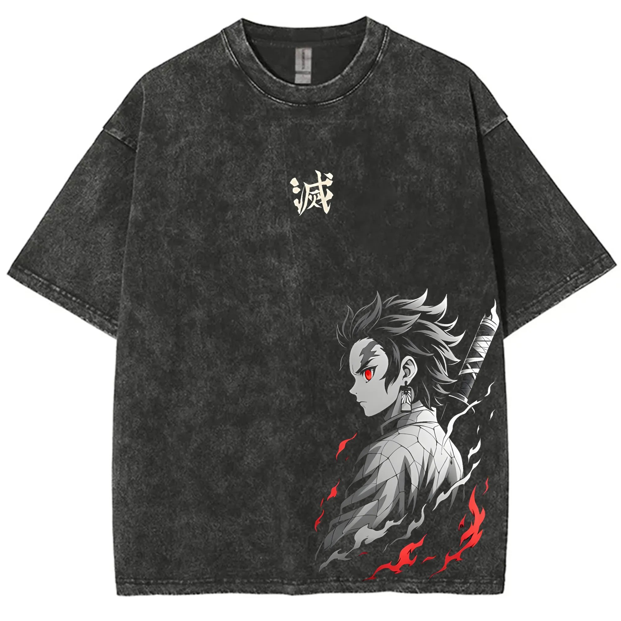 ストリートウェア 鬼滅の刃 ヴィンテージ ウォッシュド グラ - Anime Merchandise For Women のレビューと価格