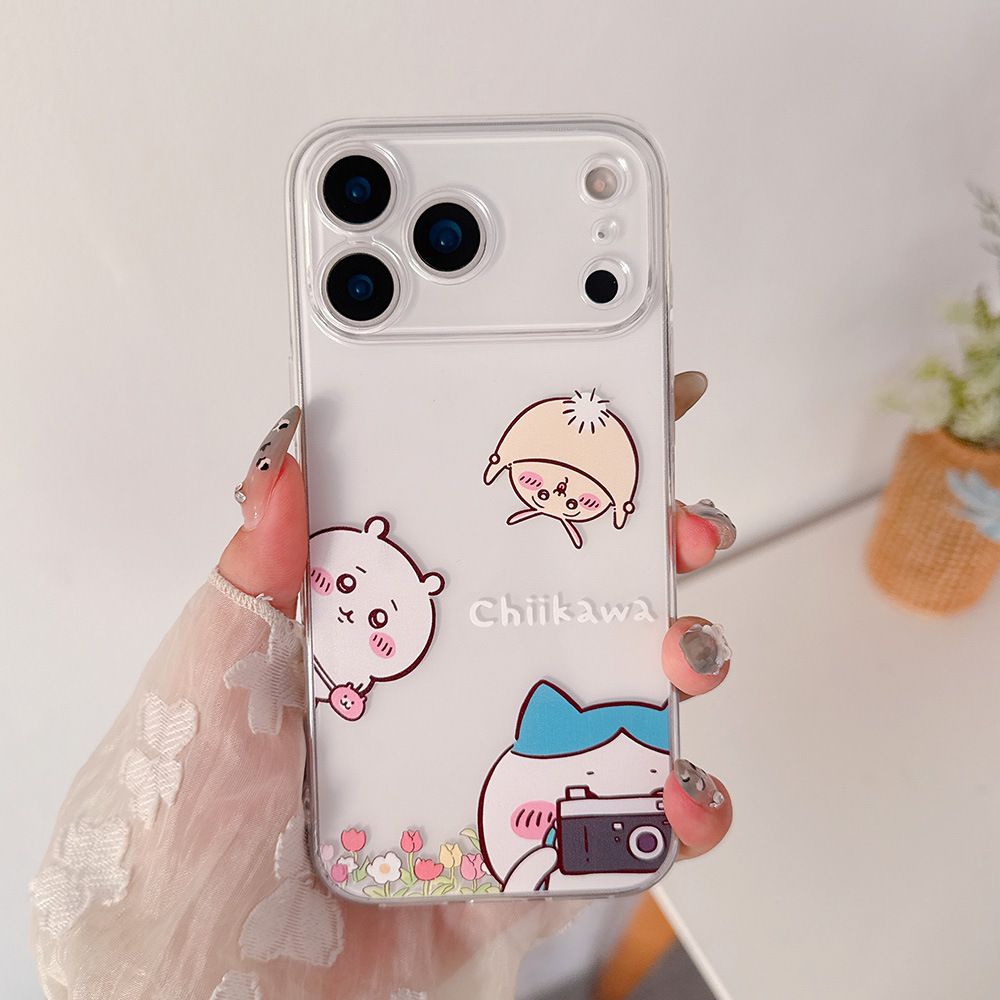 可愛い漫画日本のアニメ「ちいかわ」うさぎハチワレ透明スマホケ - Phone Case Anime のレビューと価格