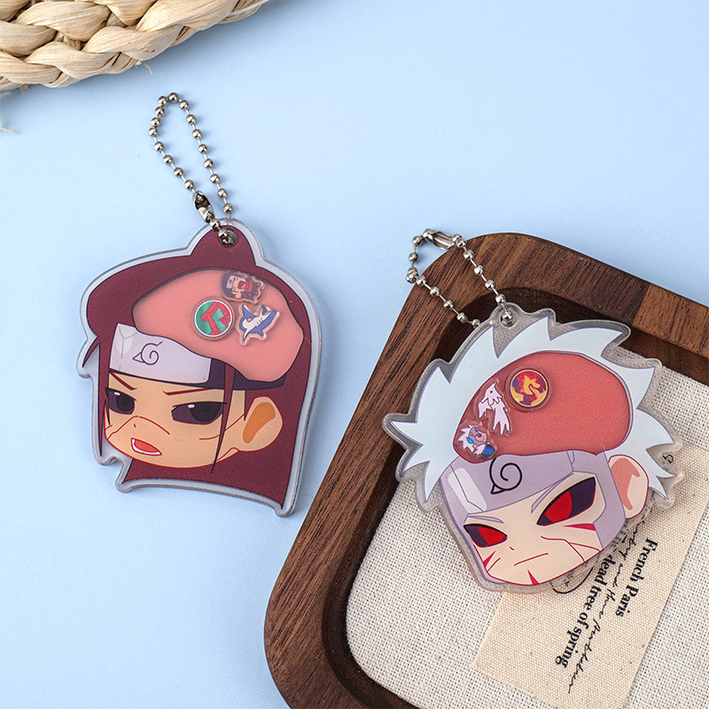 ナルトのアニメグッズ、アクリル製の揺れるキーホルダー。クリエ - Anime Merchandise Naruto のレビューと価格