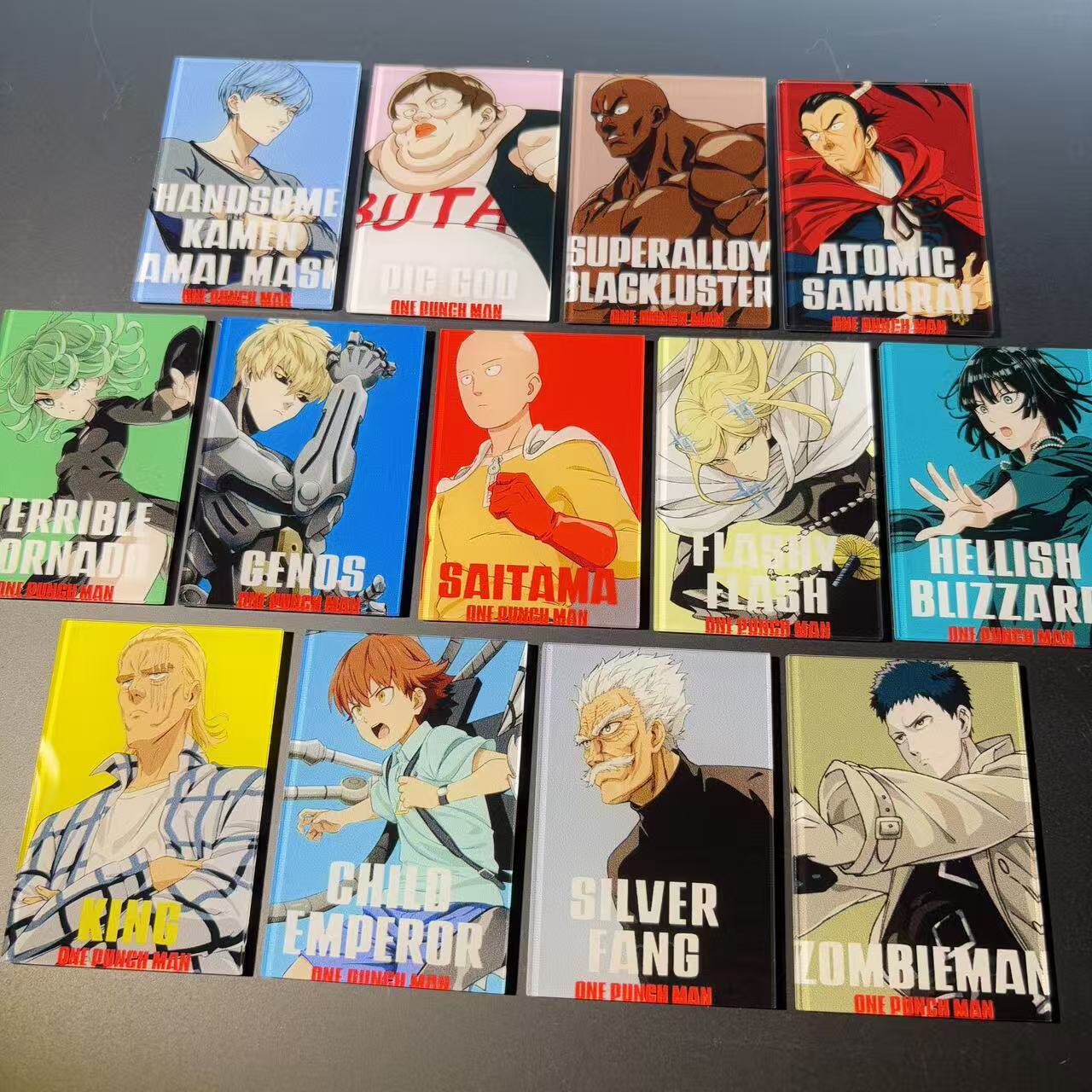 ワンパンマン アクリル製冷蔵庫用マグネット サイタマ・ジェノ - Anime Merchandise For Men のレビューと価格