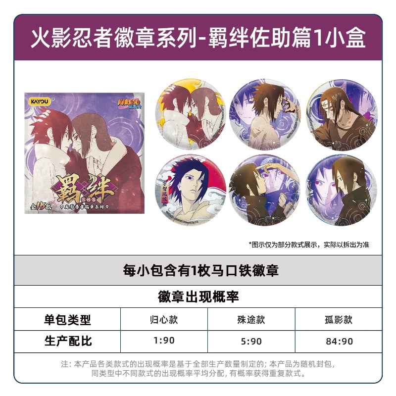 正規品 カヨウ ナルト バッジシリーズ サスケの絆 立ち札バ - Anime Merchandise Naruto のレビューと価格
