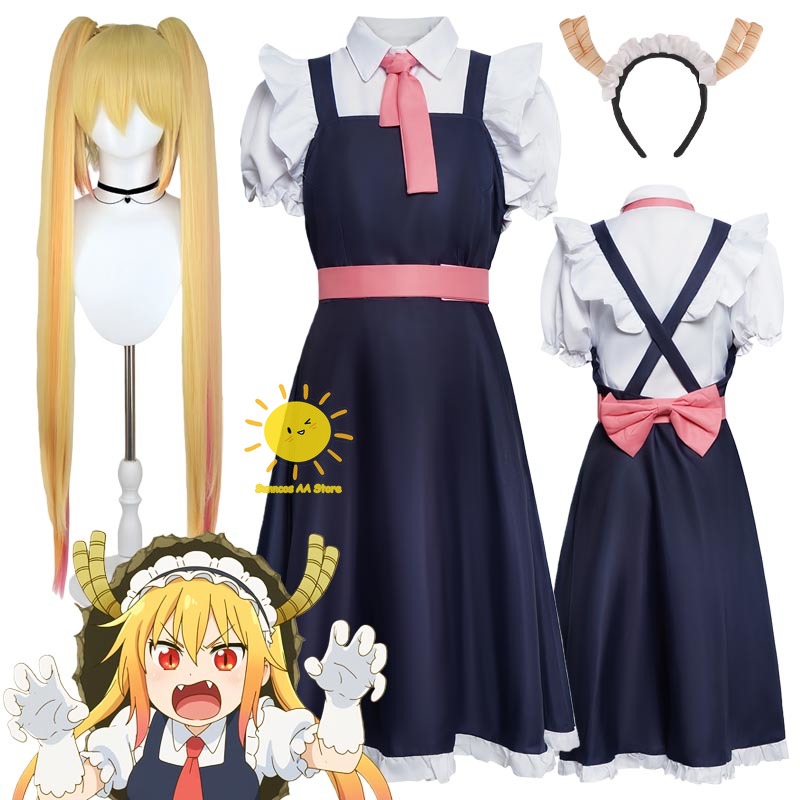 アニメ小林さんちのメイドラゴンコスプレトールコスプレ衣装ドレ - Anime Merchandise For Women のレビューと価格