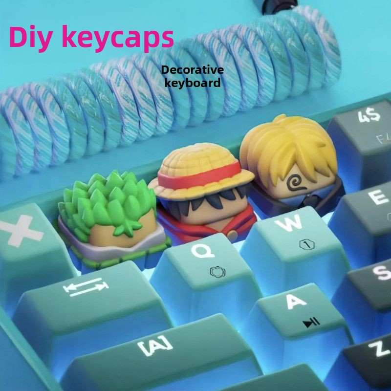 ワンピースアニメ周辺モンキー・D・ルフィ三次元漫画キャラクタ - Keycap Artisan Anime のレビューと価格