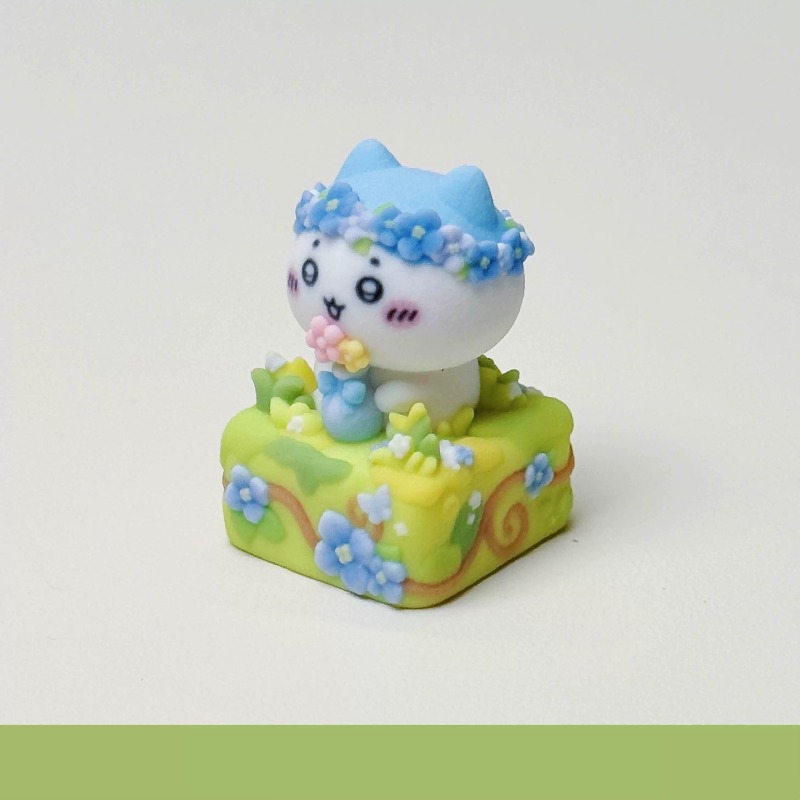 ちいかわハチワレうさぎかわいいアニメ漫画キーキャップ春の日花 - Keycap Artisan Anime のレビューと価格