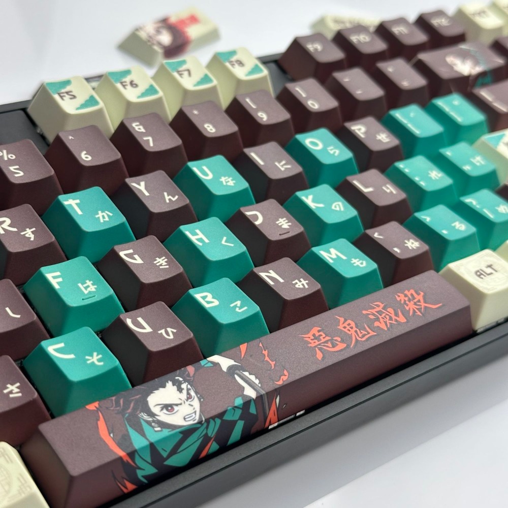 デーモンスレイヤーキーキャップ竈門炭治郎PBT染料昇華OEM - Keycap Artisan Anime のレビューと価格
