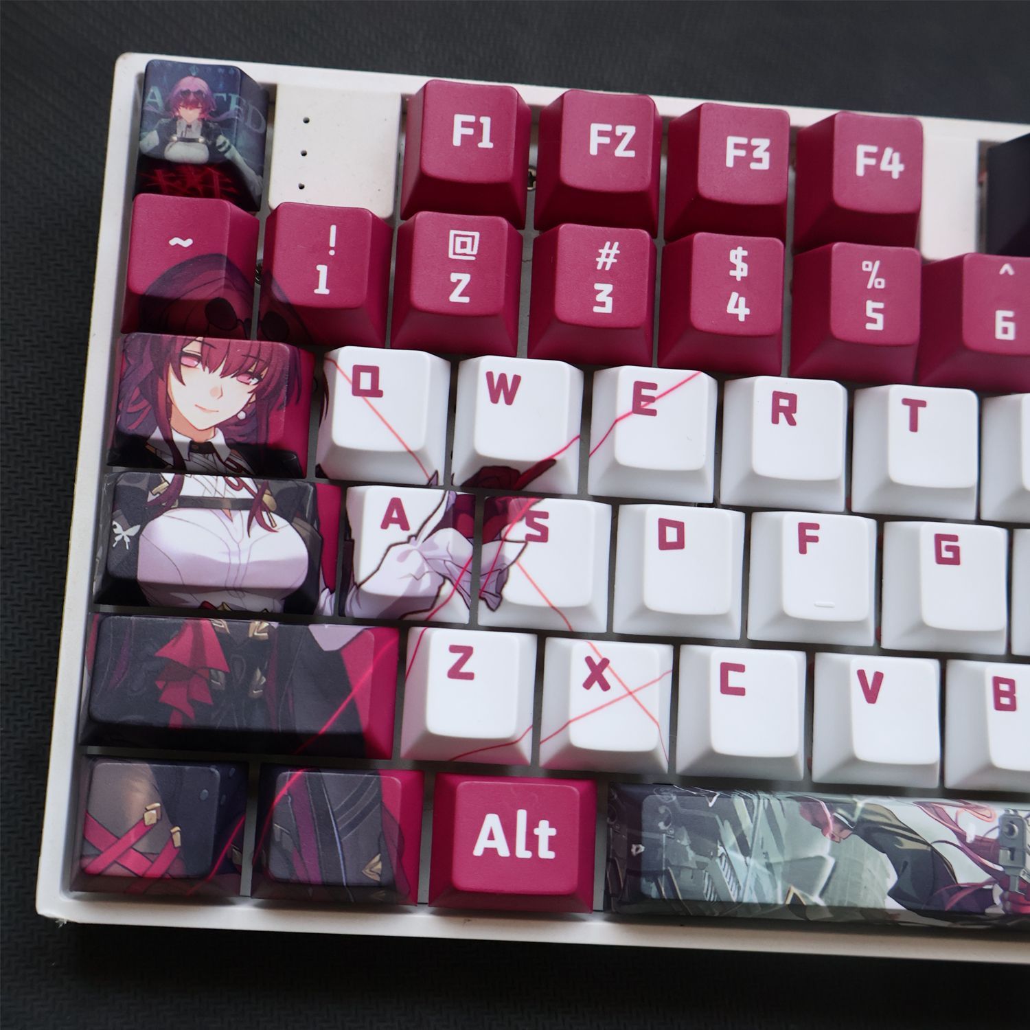 128 キー Honkai: スターレールカフカキーキャップ - Keycap Artisan Anime のレビューと価格