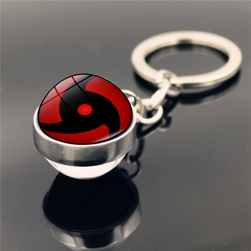 ナルト、万次眼、漫画、かわいいペンダント、両面ガラス球、金属 - Anime Merchandise Naruto のレビューと価格